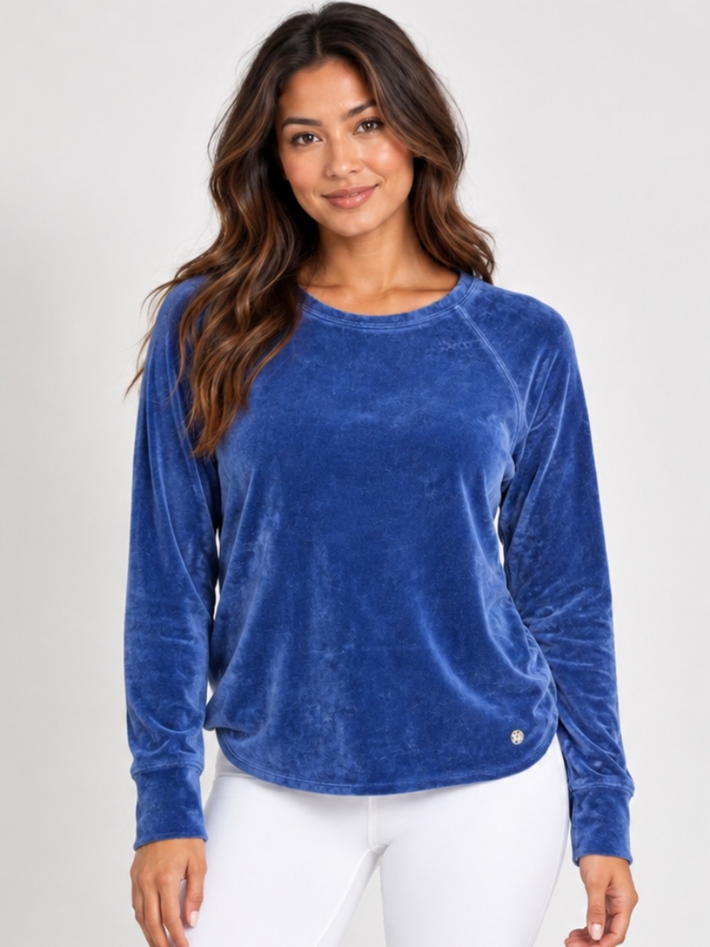 Lilly Pulitzer Luxletic Blythe Velour Pullover Sweatshirt